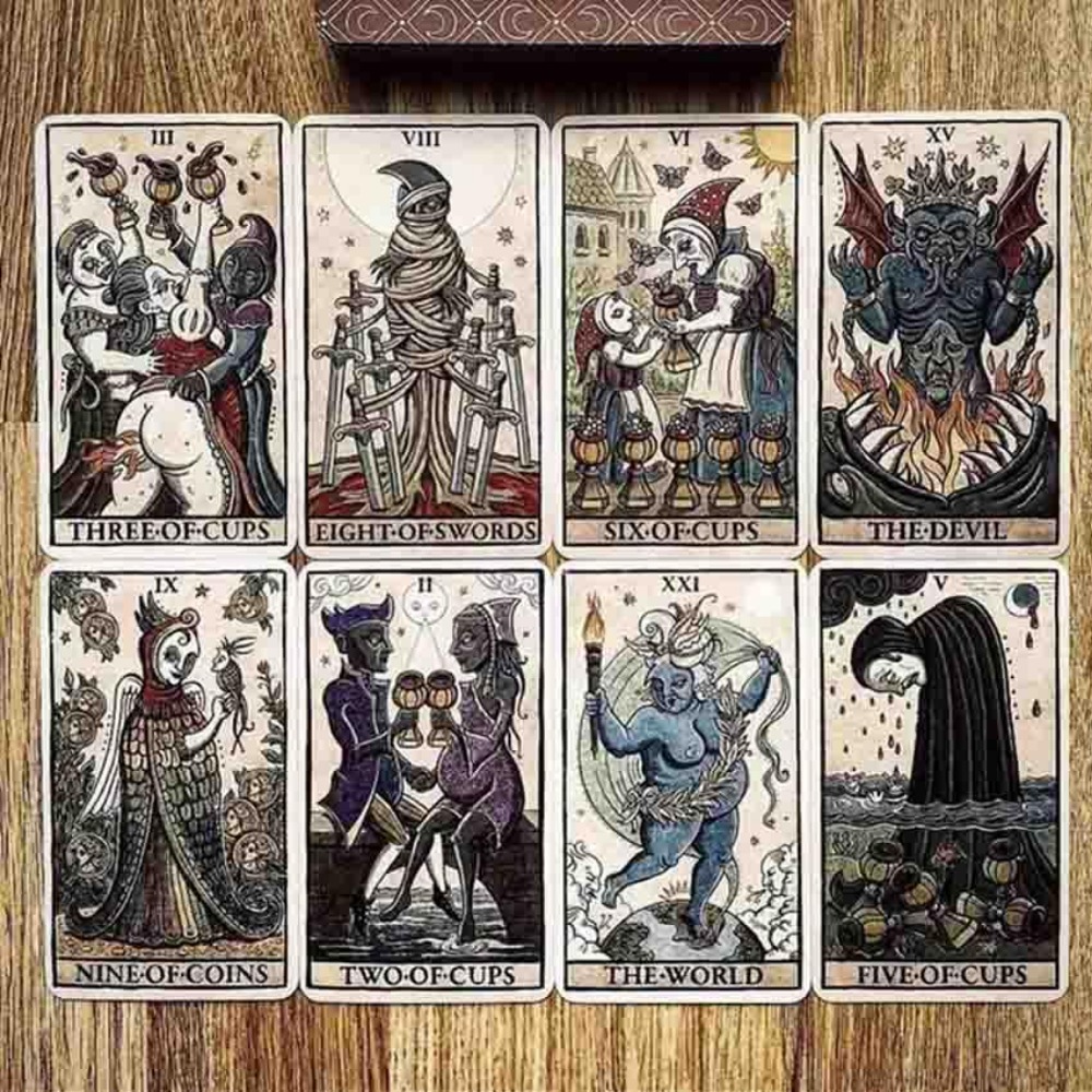 Board Game Research - Trionfi Della Luna Tarot ilustrado 12x7